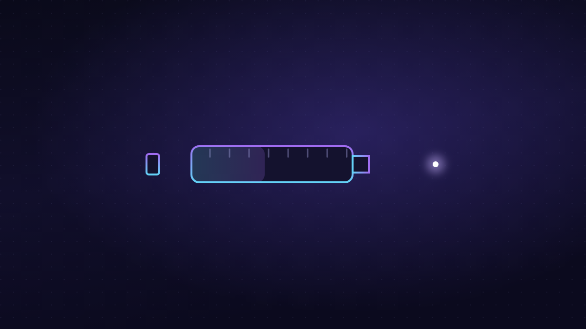 Line illustration of a graduated syringe representing research dosing