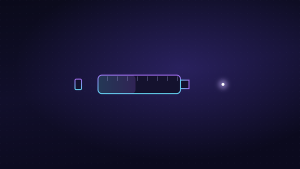 Line illustration of a graduated syringe representing research dosing