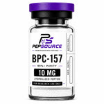 PepSource BPC-157 10mg vial of lyophilised research peptide powder