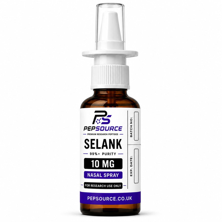 PepSource Selank nasal spray 10mg, made-to-order intranasal research peptide solution