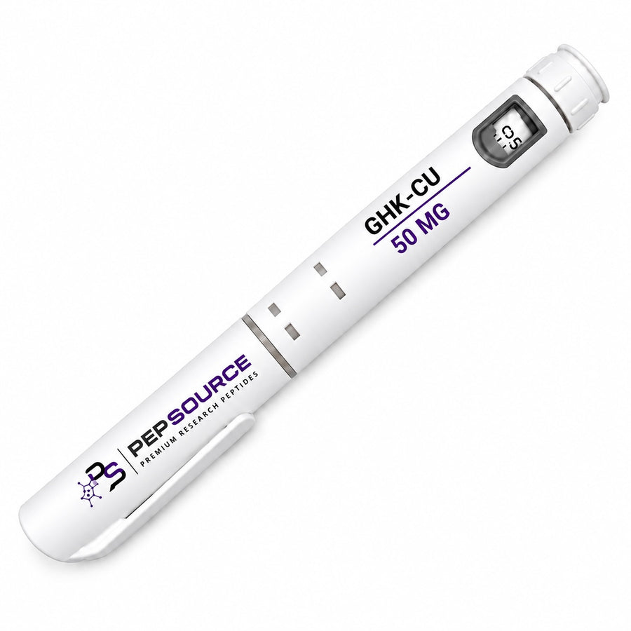 PepSource GHK-Cu peptide pen, 50mg pre-filled research peptide pen