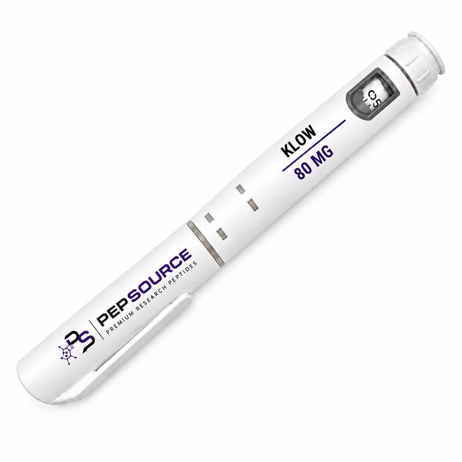PepSource KLOW Blend peptide pen, 80mg pre-filled research peptide pen